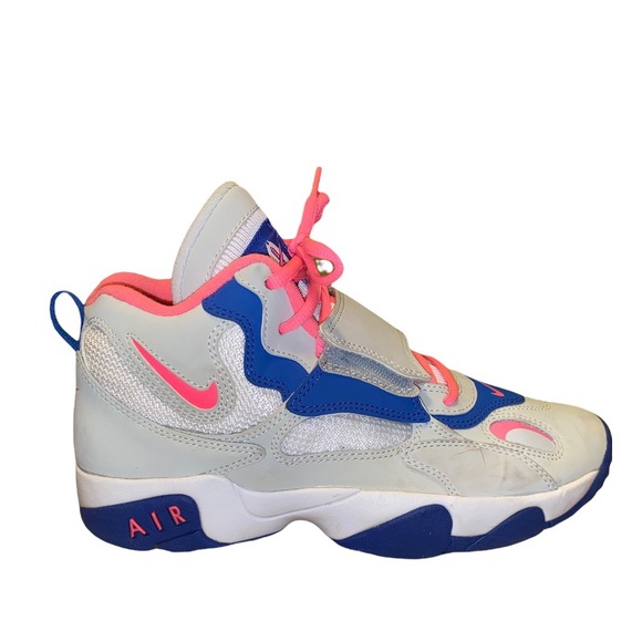 [Nike] Kid’s Air Speed Turf GS Grey Blue Pink - Picture 3 of 8